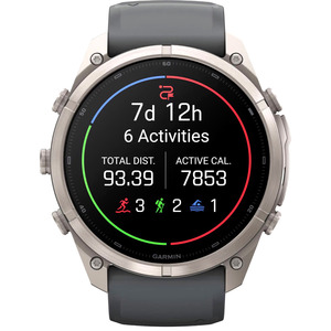 GARMIN FENIX 9 PRO INREACH, 47 MM TITANIUM WITH GRAPHITE/BLACK SILICONE BAND