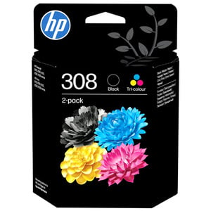 HP 308 BLACK/TRI-COLOR