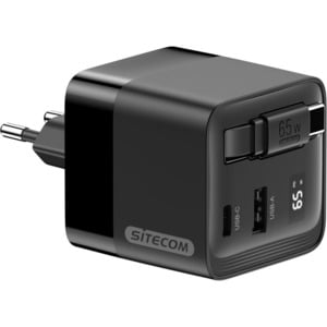 SITECOM 65W GAN PD LED RETRACT.