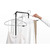 BRABANTIA HangOn Droogrek - 20 m - met Stang - Matt Black