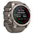 GARMIN FENIX 9 47 MM TITANIUM WITH PEBBLE GRAY SILICONE BAND