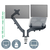 LEITZ ERGO MONITOR&PC ARM GREY