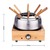 LITTLE BALANCE FONDUE WOOD & INOX 8P