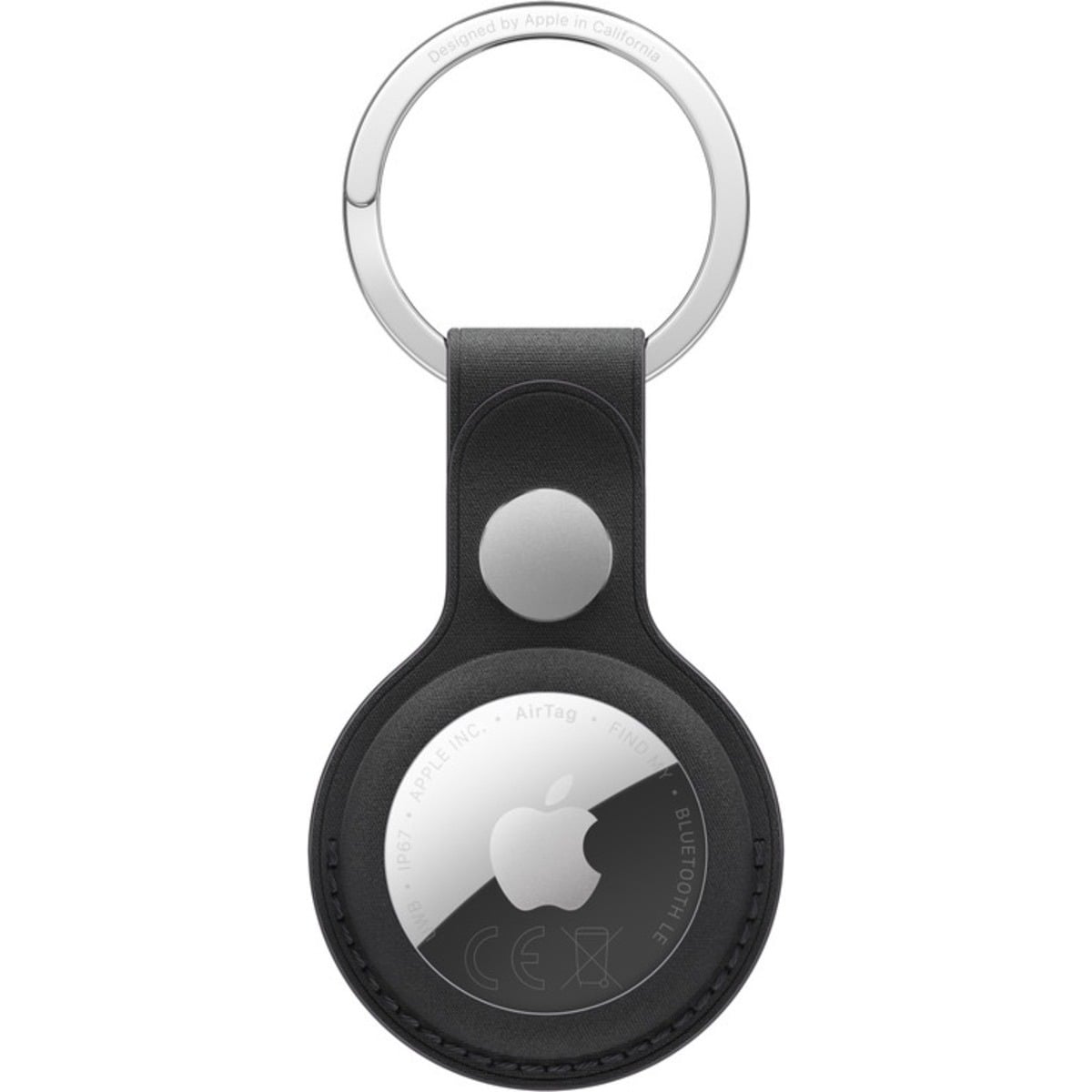APPLE AIRTAG FINEWOVEN KEY RING BLACK