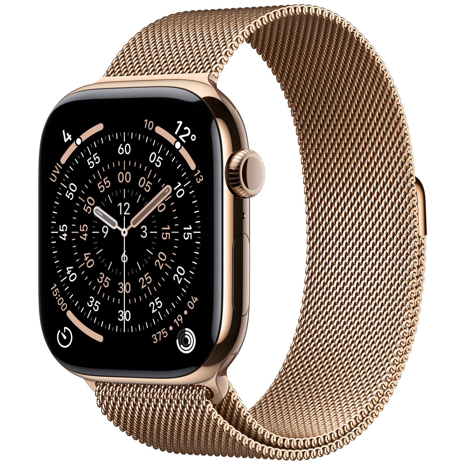 APPLE WATCH SERIES 11 GPS + CELLULAR 46MM GOLD TITANIUM CASE WITH GOLD MILANESE LOOP - M/L