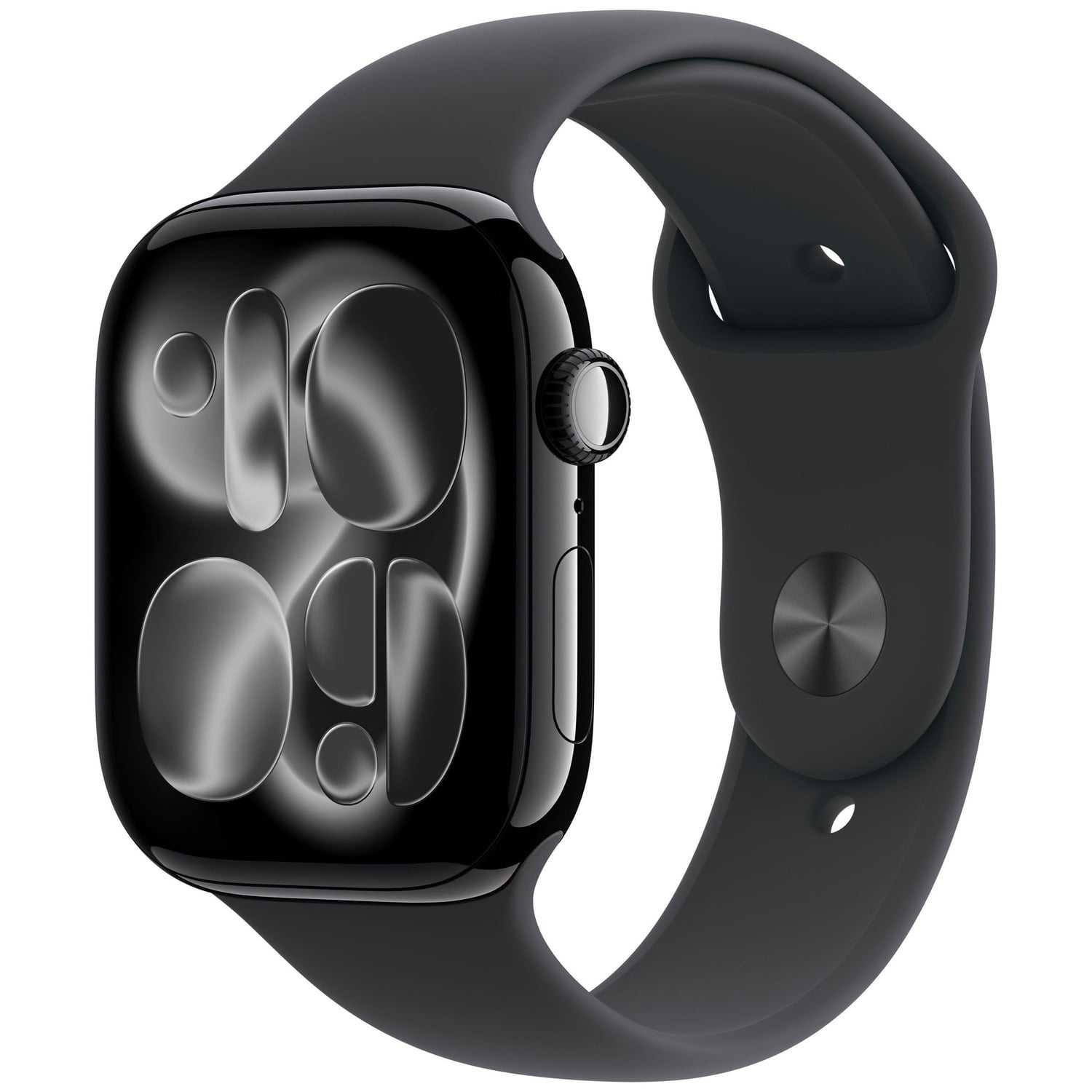 APPLE WATCH SERIES 11 GPS 46MM JET BLACK ALUMINIUM CASE WITH BLACK SPORT BAND - S/M