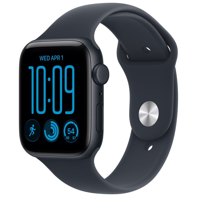 APPLE Watch SE 3 GPS Cellular 44mm Midnight Aluminum Case with Navy Blue Sport Band - S/M