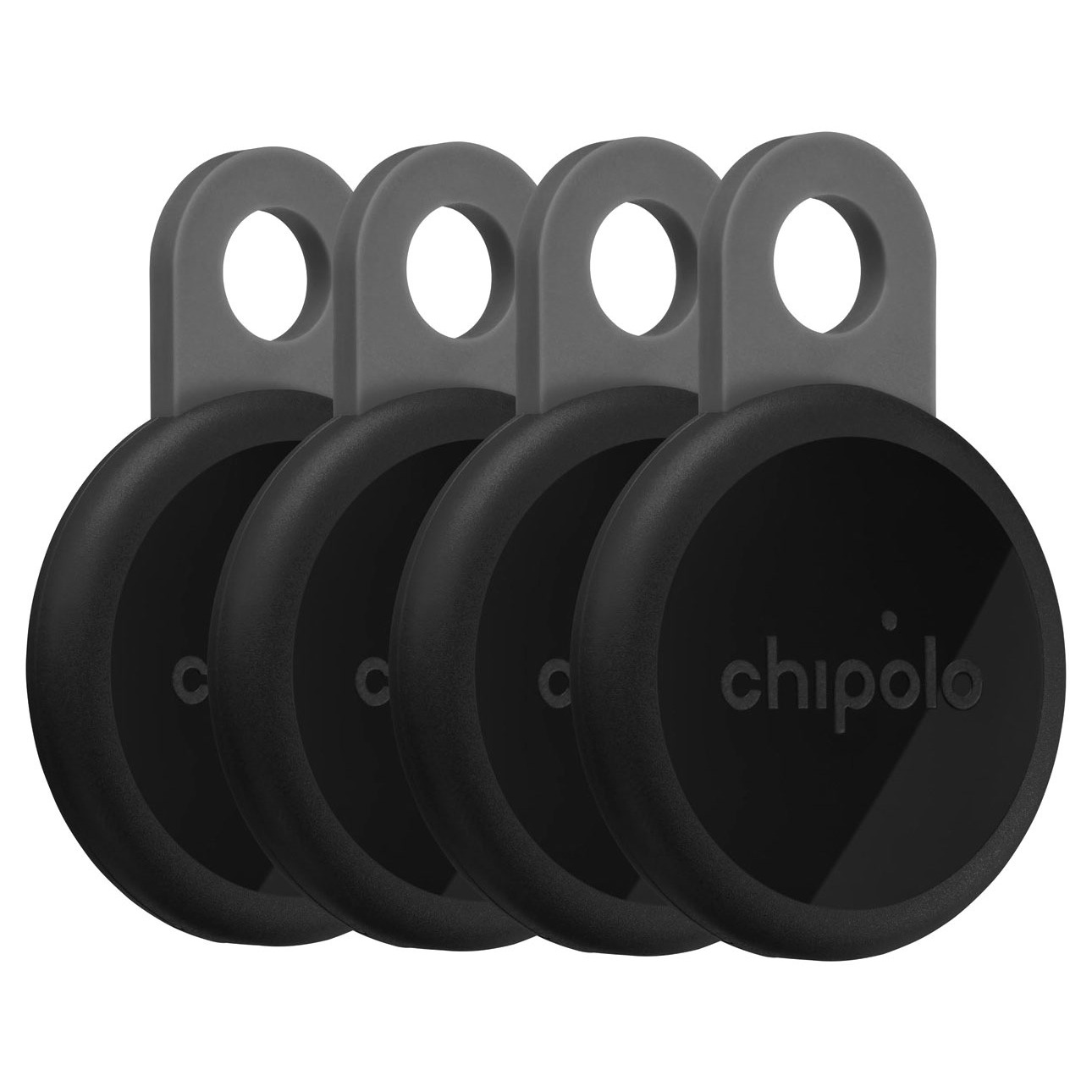 Chipolo Loop Charcoal 4-pack