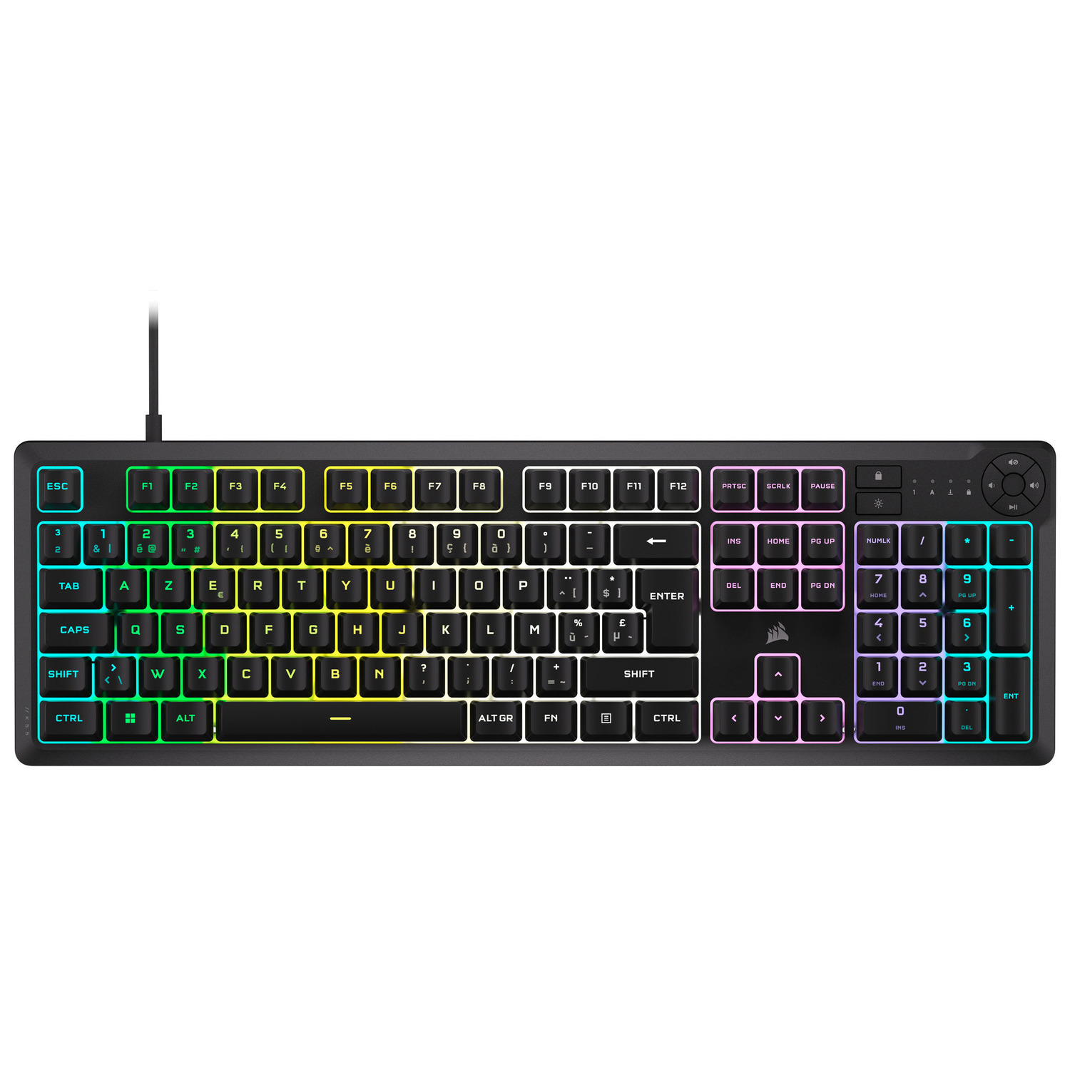 CORSAIR K55 CORE RGB BK BE AZERTY