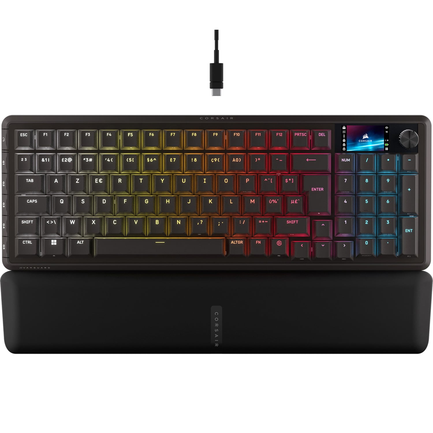 CORSAIR VANGUARD MECHANICAL GAMING KEYBOARD - BE AZERTY - BLACK
