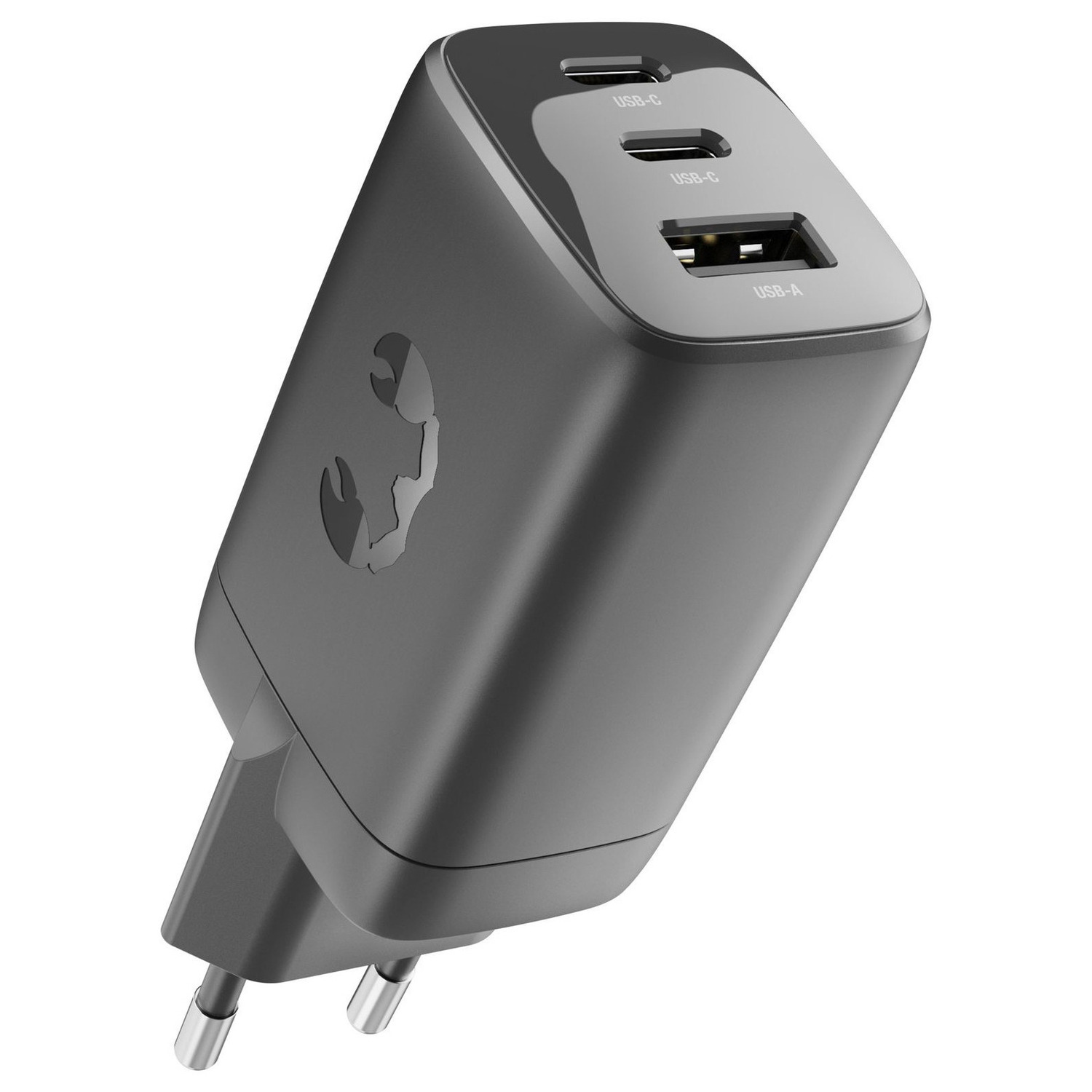 FRESH 'N REBEL 67W WALL CHARGER USB-A 2X USB-C - STORM GREY