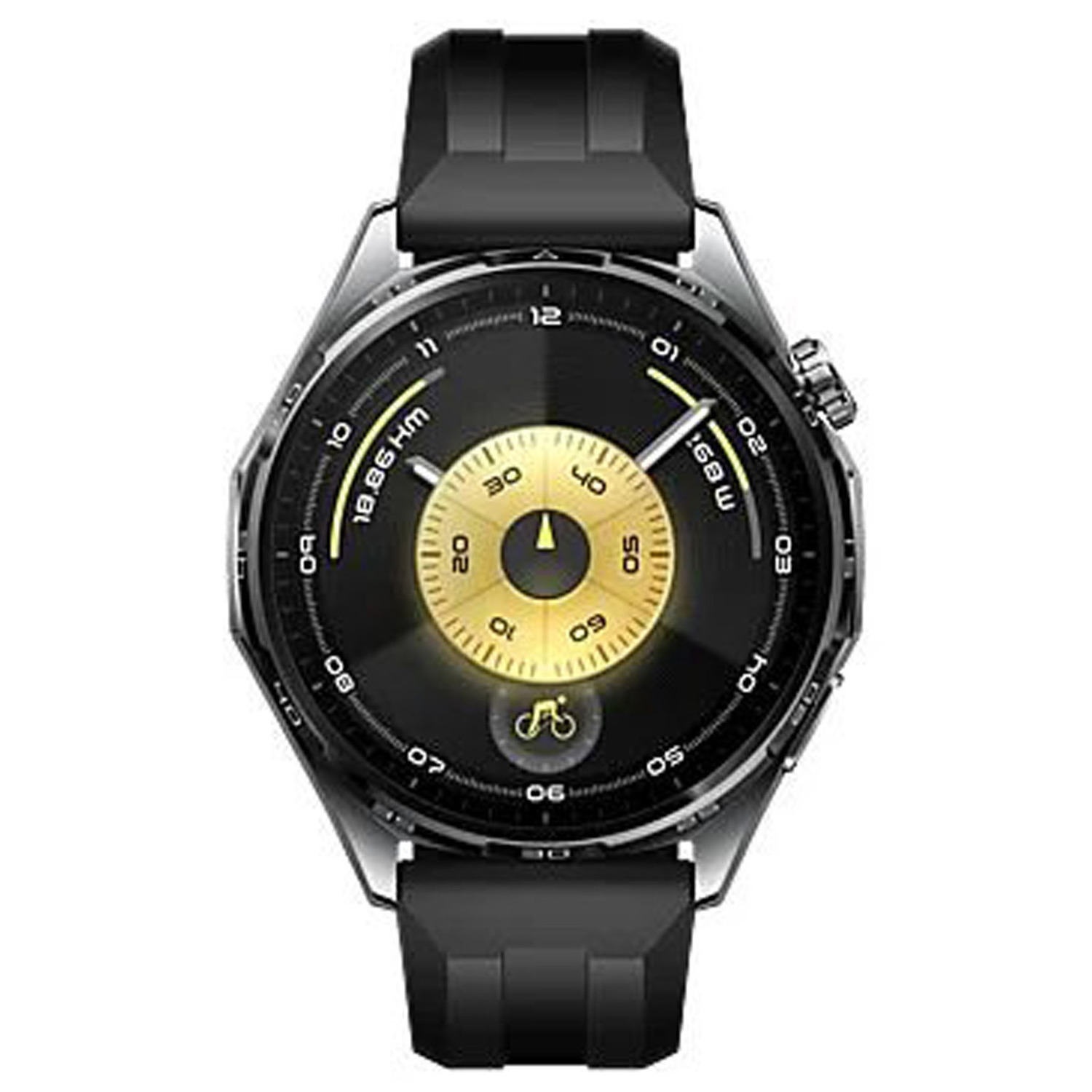 HUAWEI WATCH GT6 46MM BLACK - BLACK FLUOROELASTOMER STRAP - ATUM-B19F