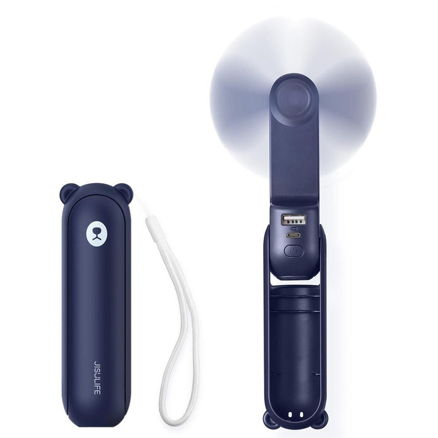 JISULIFE HANDHELD FAN 8 BLUE