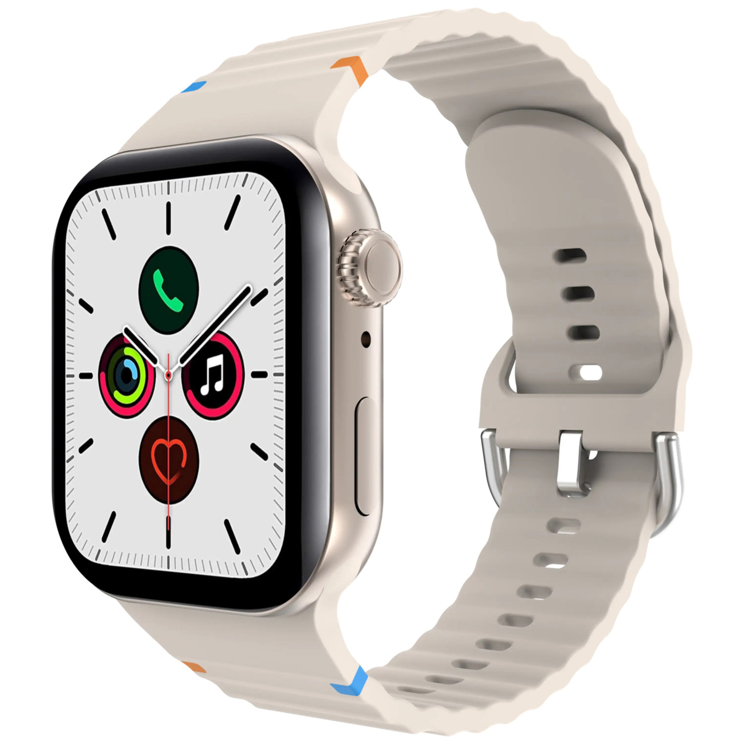 JUST IN CASE ACTIVEFLEX STRAP - APPLE WATCH 44/45/46/49MM IVORY