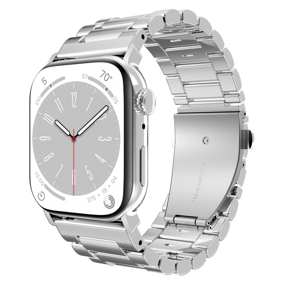 JUST IN CASE PRIMESTEEL STRAP - APPLE WATCH 44/45/46/49MM SILVER