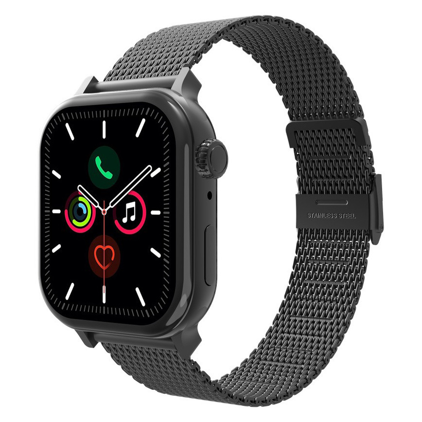 JUST IN CASE SILKSTEEL STRAP - APPLE WATCH 40/41/42MM BLACK