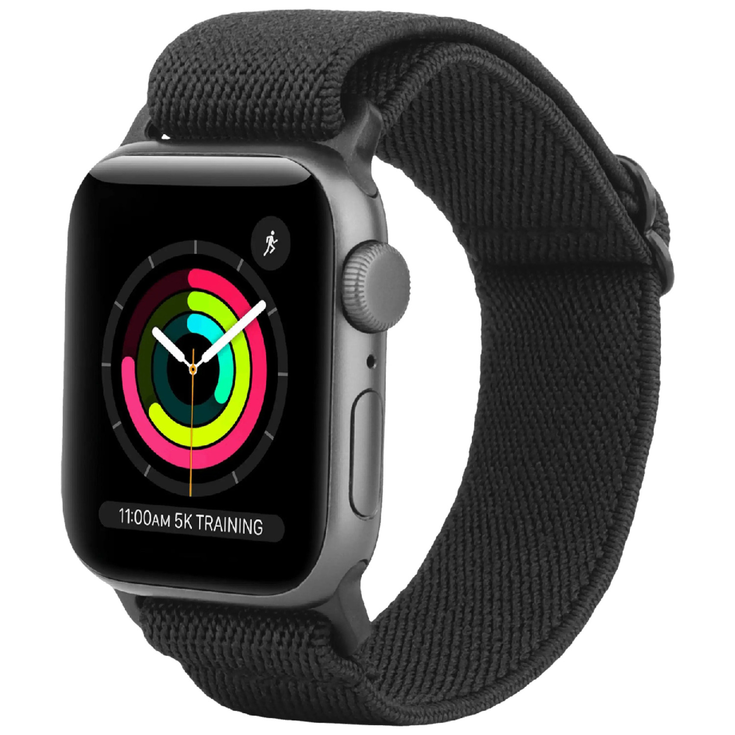 JUST IN CASE URBAN TEXTURA STRAP - APPLE WATCH 40/41/42MM BLACK