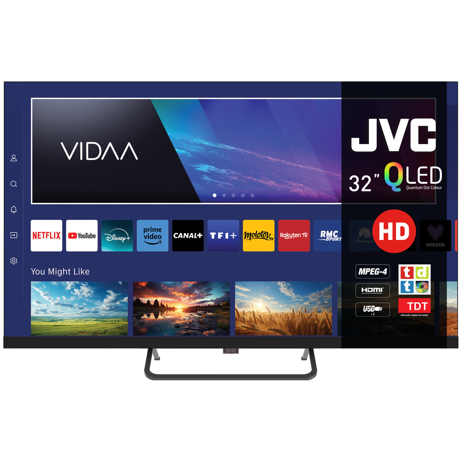 JVC QLED HD 32-INCH LT- 32FV250 (2025)