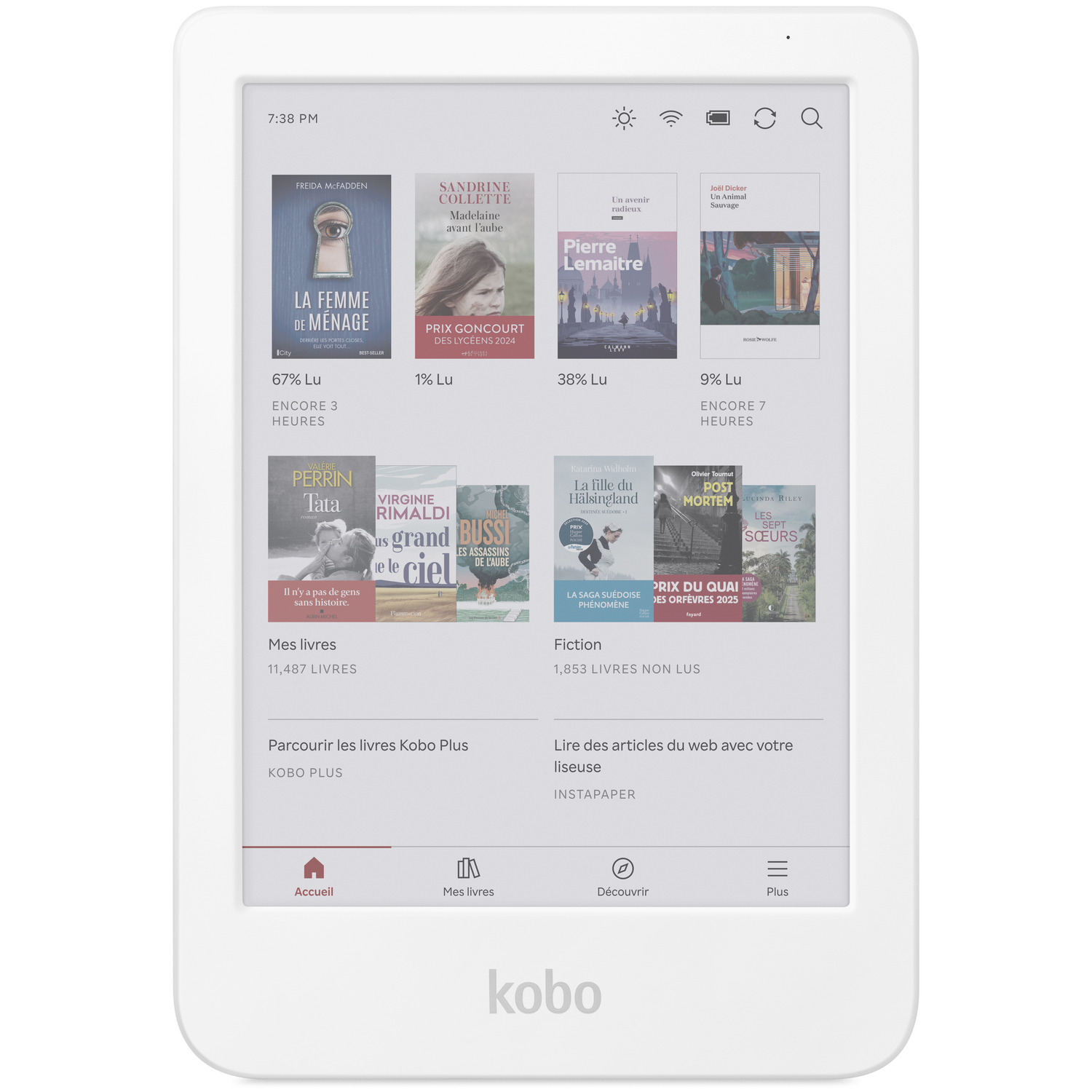 KOBO CLARA COLOUR WHITE