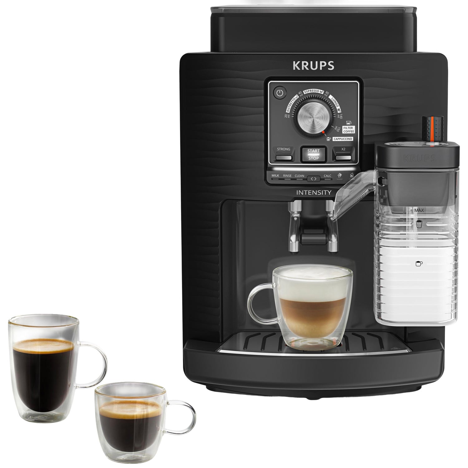 Krups Ea5028 Intensity Up Milk - Volautomatische Espressomachine Zwart