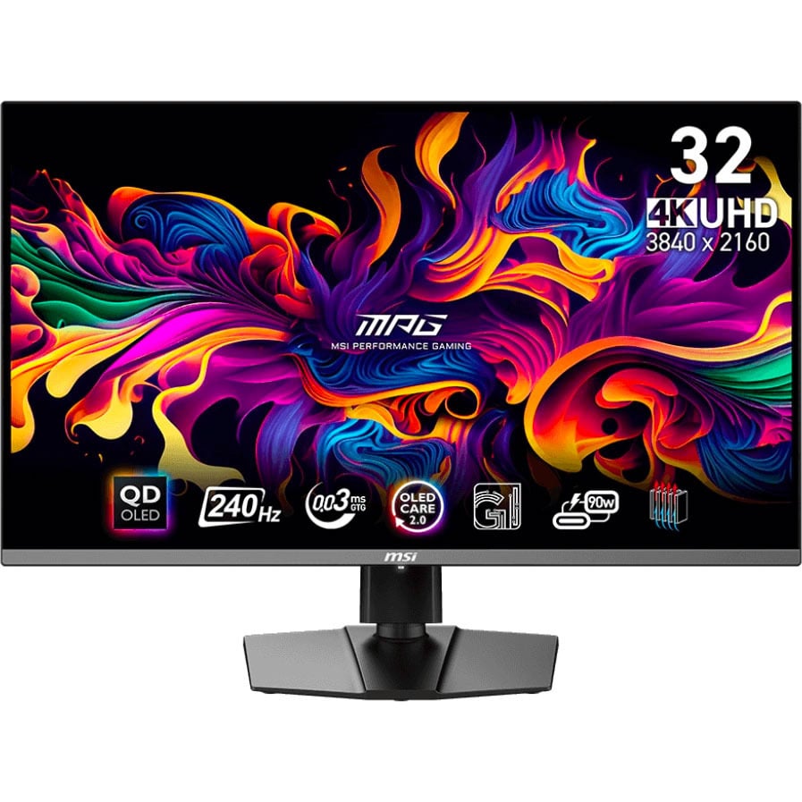 MSI MPG 321URX QD-OLED Gaming Monitor - 31.5" - 4K Ultra HD - 240Hz - 1ms - QD-OLED - Black