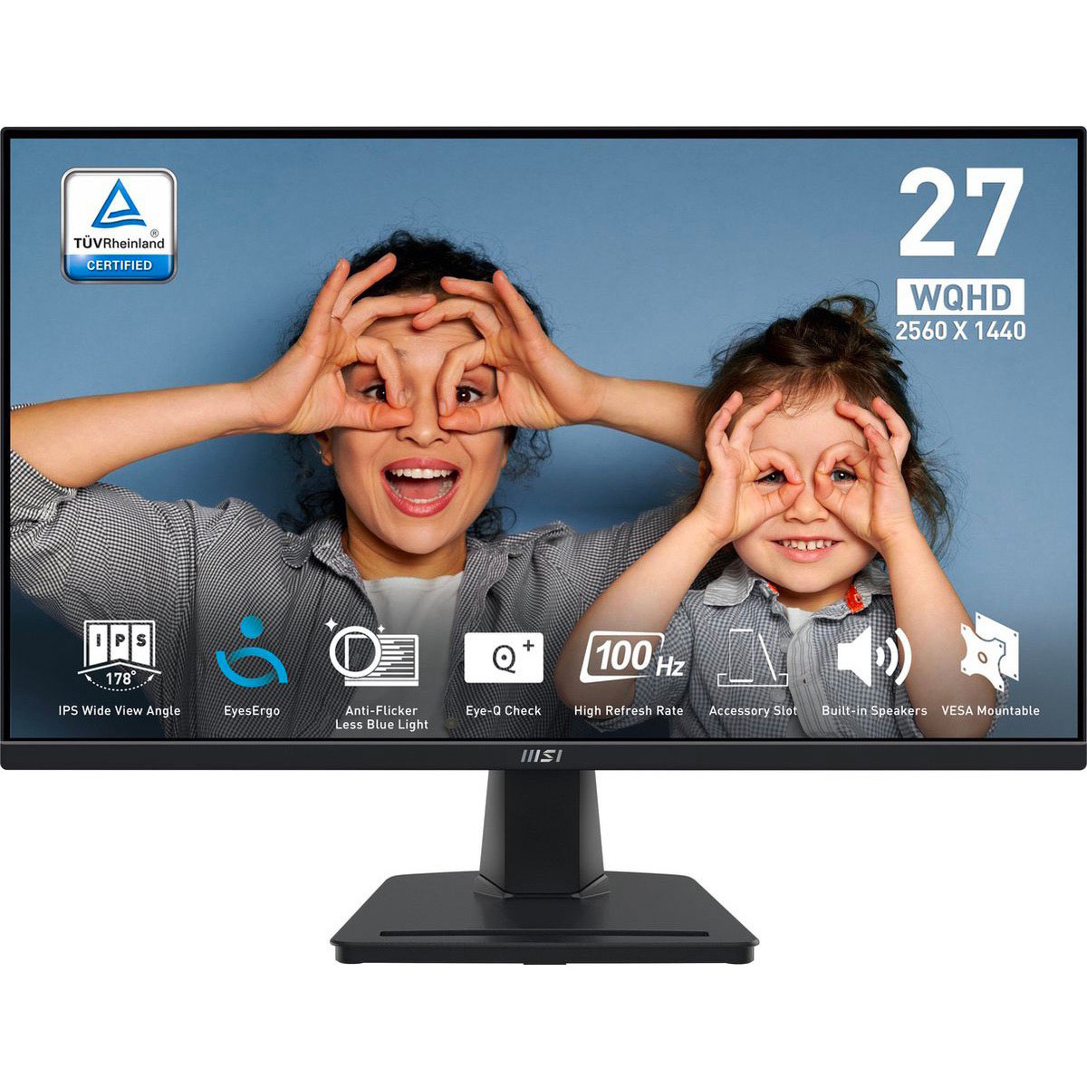 MSI Pro MP275Q - 27-inch QHD IPS Monitor - 100Hz - Black