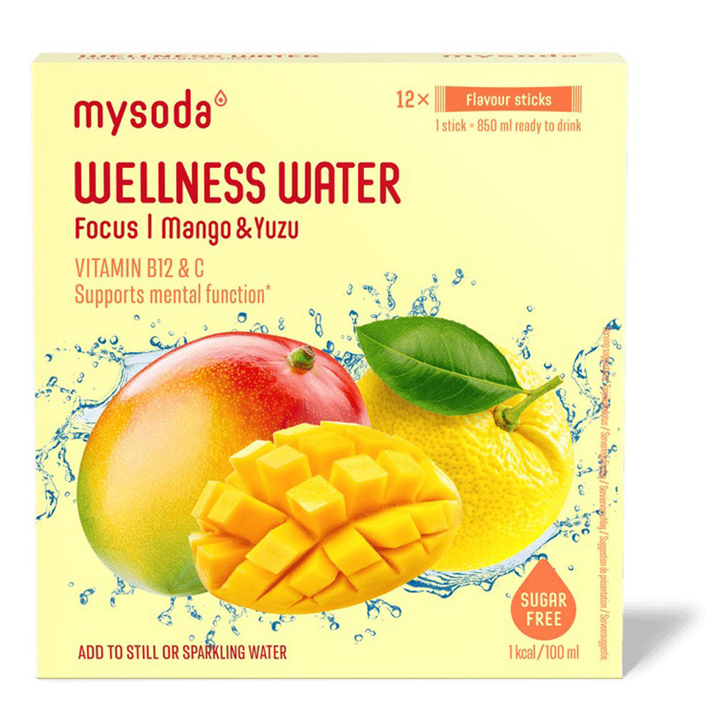 MYSODA WELLNESS WATER MANGO YUZU