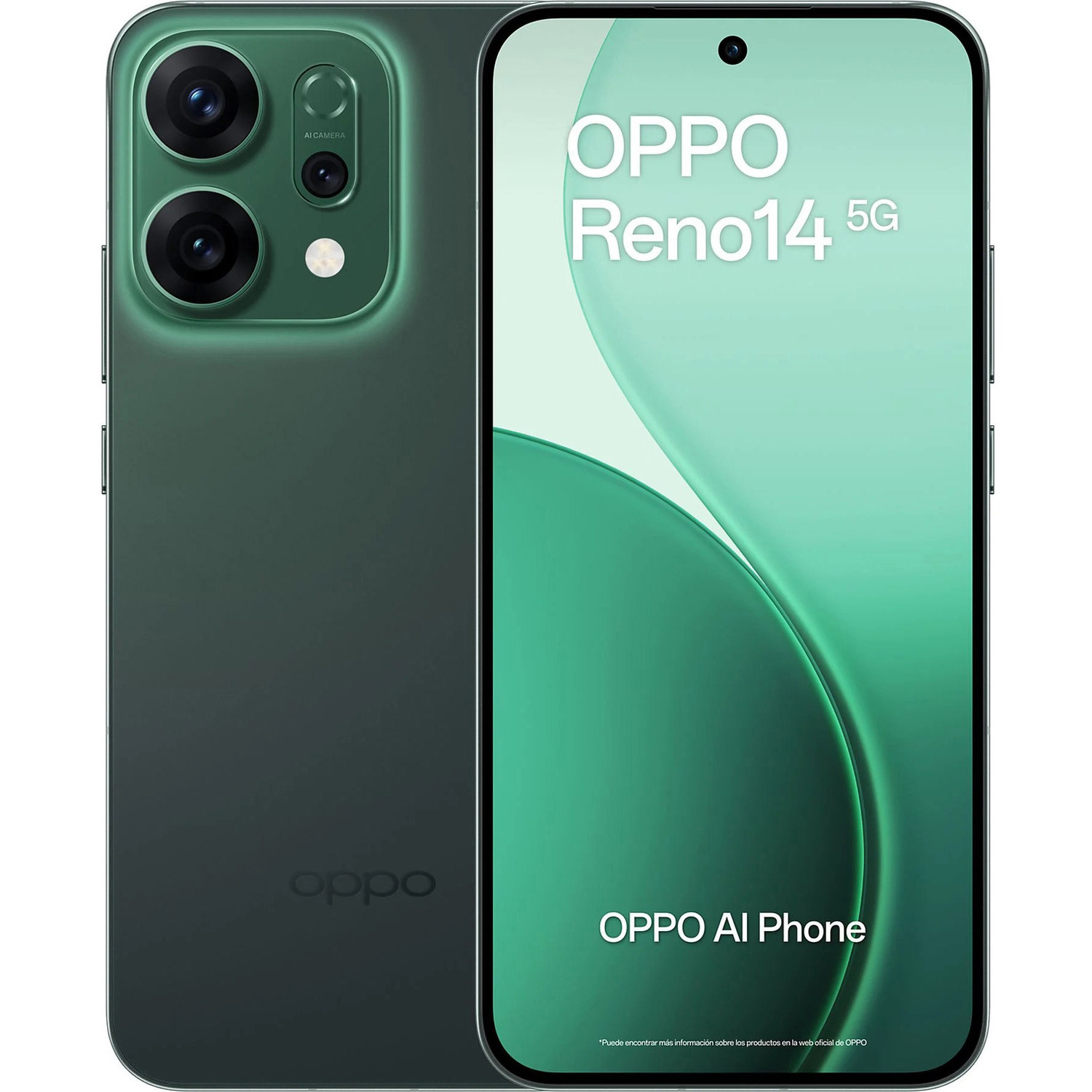 Oppo Reno14 5G 256GB Green - Vanden Borre