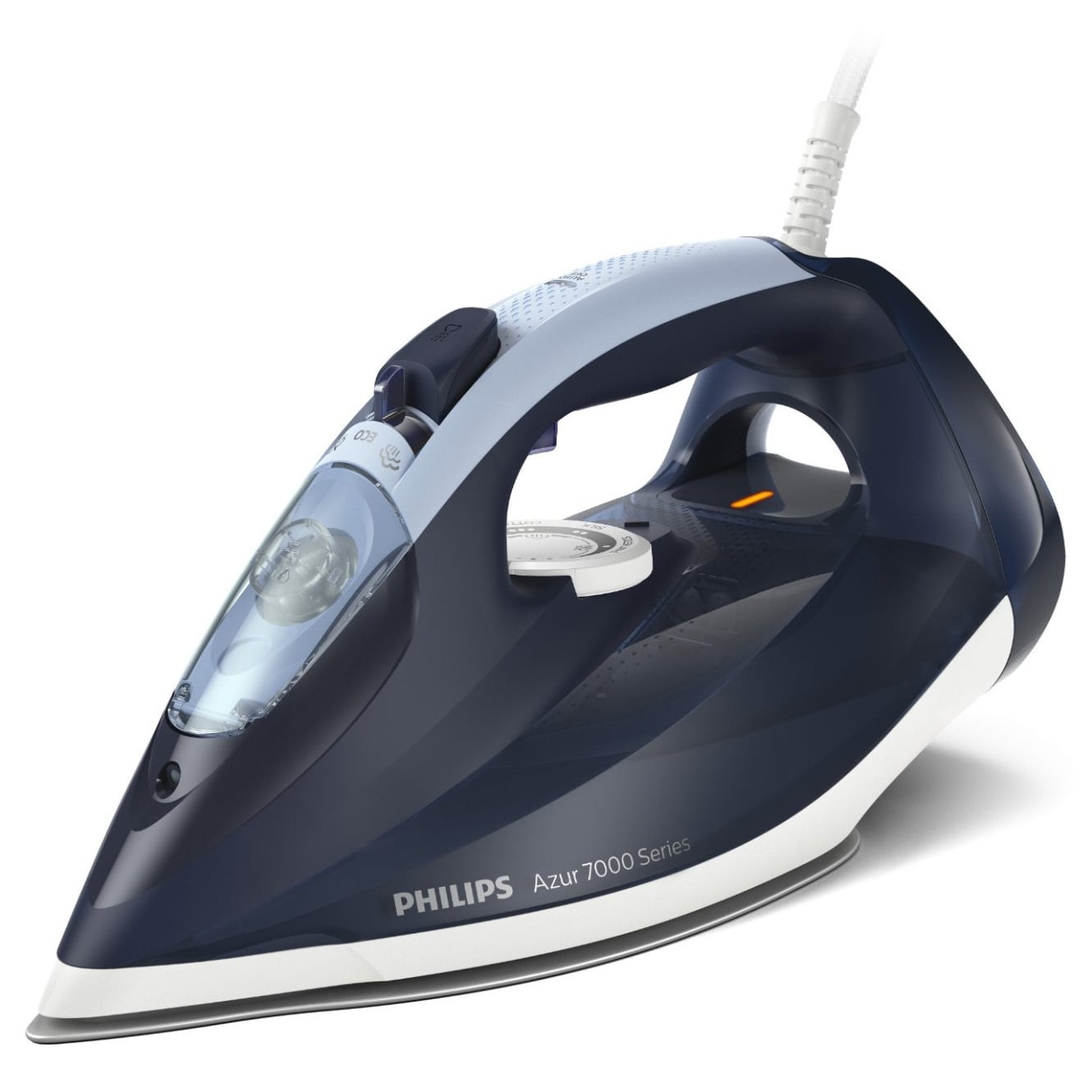Philips DST7030/20 Stoomstrijkijzer - 2800W - Blauw - SteamGlide Plus zoolplaat