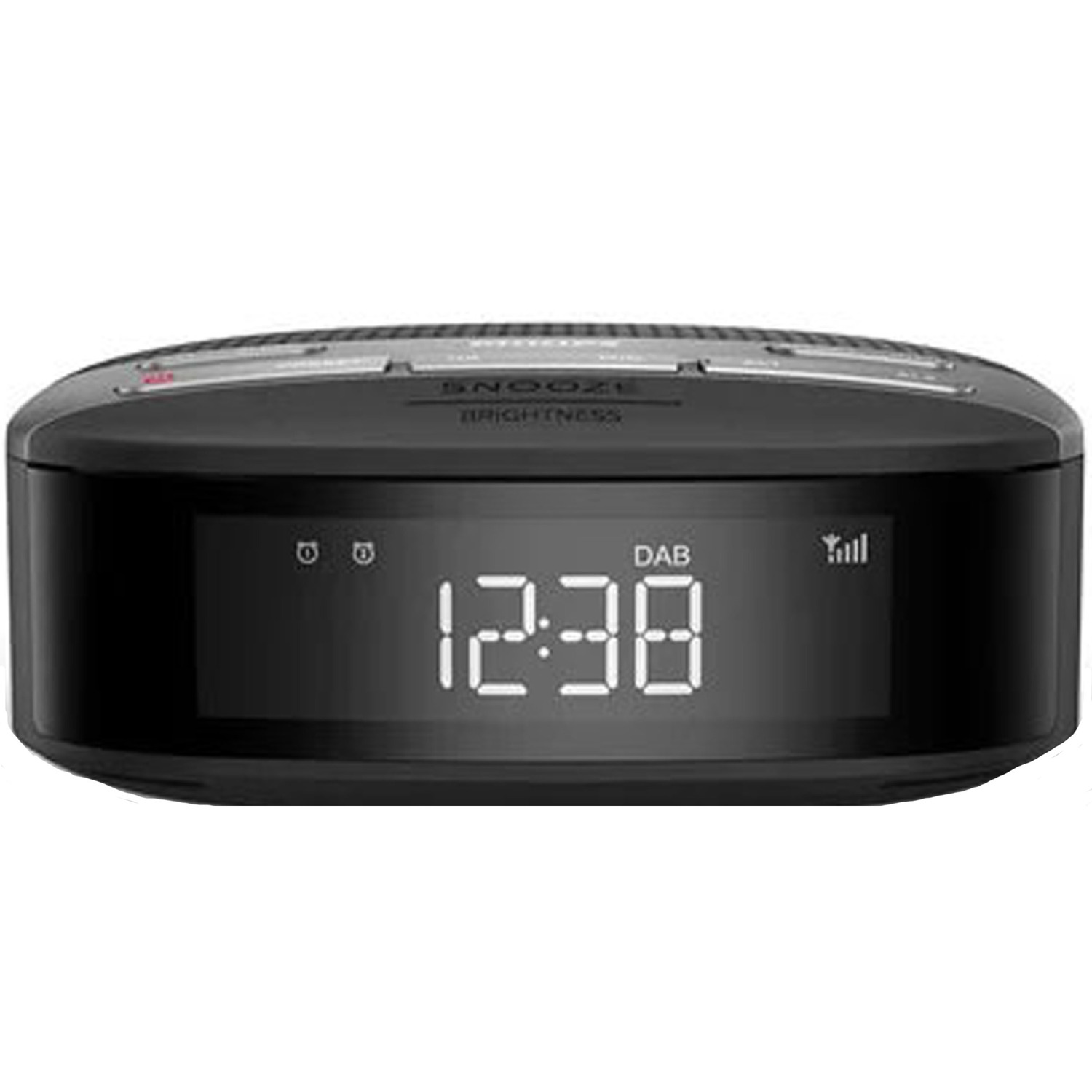 Philips TAR3505/12 Wekkerradio - DAB+ en FM - Dubbel Alarm - LED Display - Slaaptimer - Snooze Functie - Zwart/Grijs - Vanden Borre
