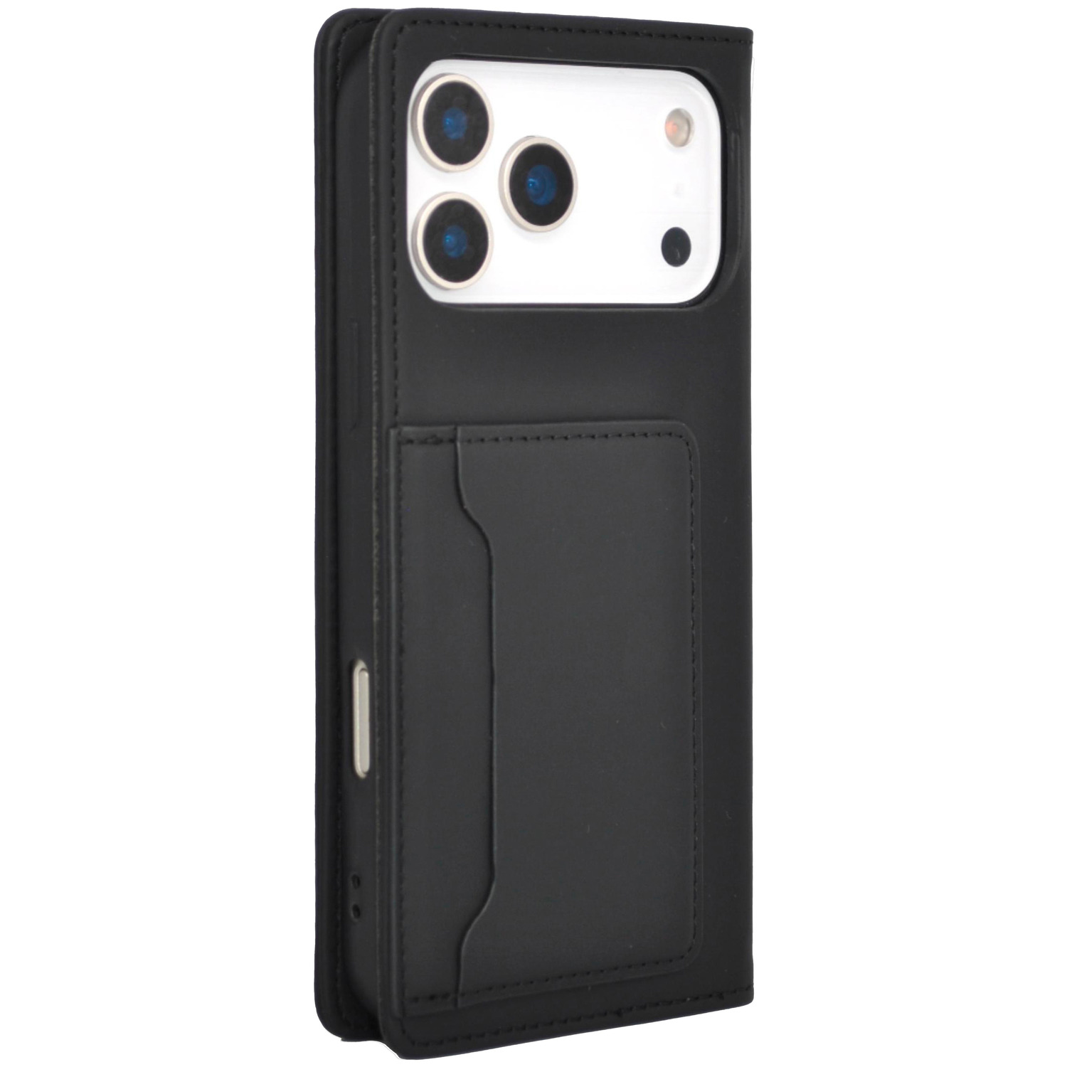 PRODEBEL IPHONE 17 PRO FOLIO HOESJE MET KAARTHOUDER BLACK