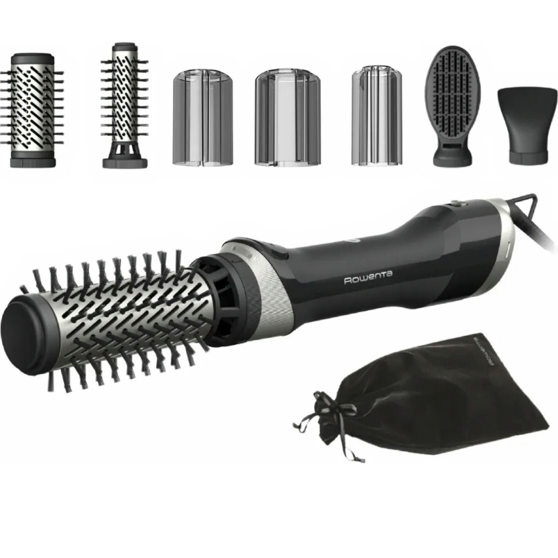 Rowenta Brush Activ UB9540F0 haarstyler Heteluchtborstel Warm Zwart, Zilver 1000 W