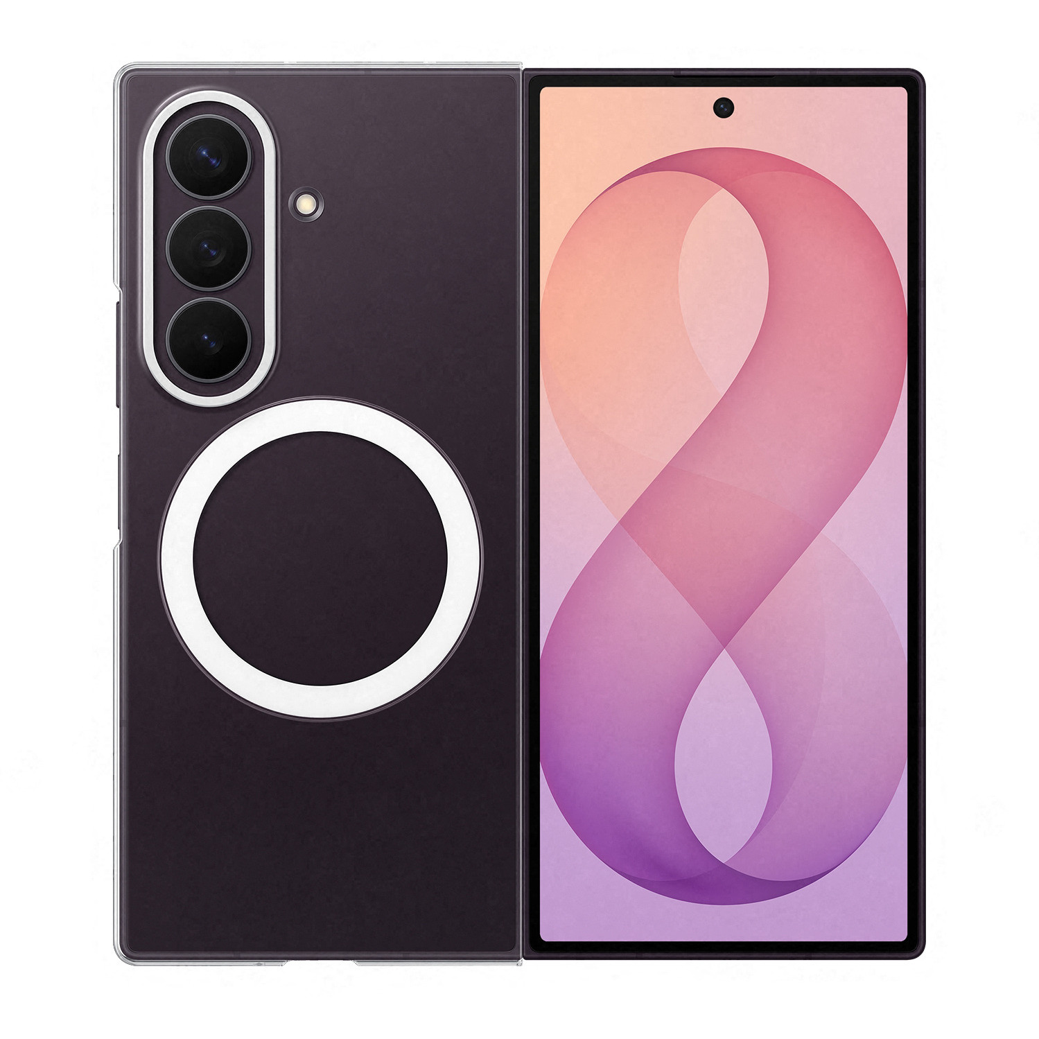 SAMSUNG CLEAR MAGNET CASE - TRANSPARENT - GALAXY Z FOLD8 ULTRA