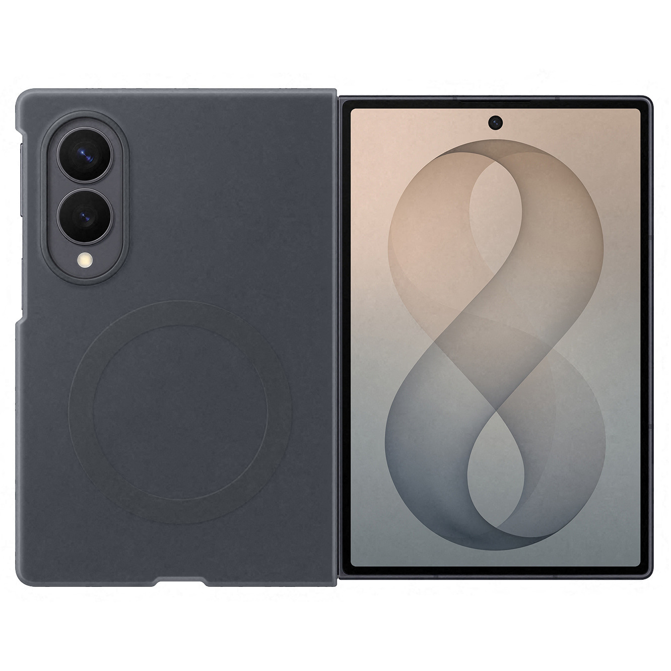 SAMSUNG SILICONE MAGNET CASE - BLACK - GALAXY Z FOLD8