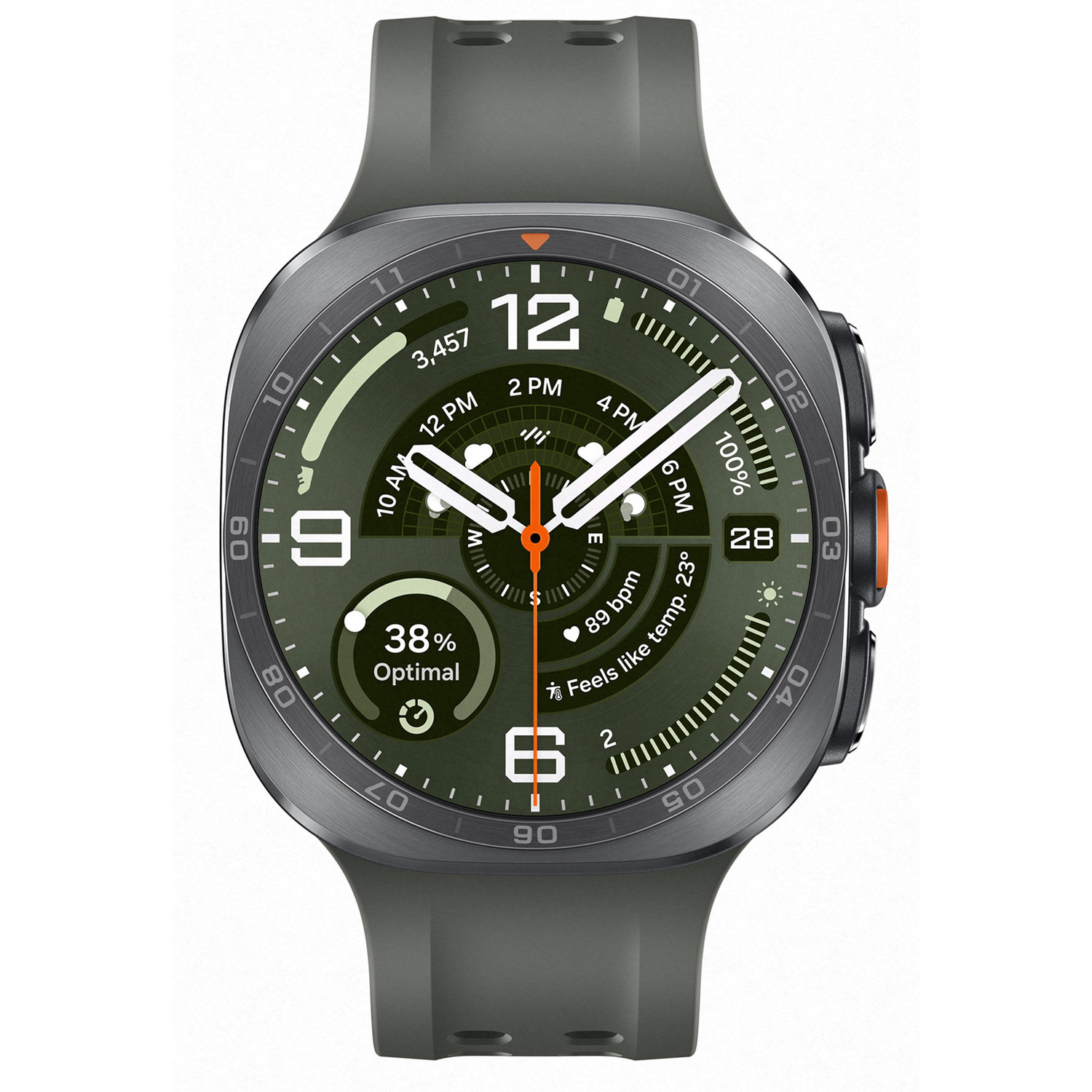 SAMSUNG GALAXY WATCH ULTRA2 LTE TITANIUM SILVER MET OLIVE BAND