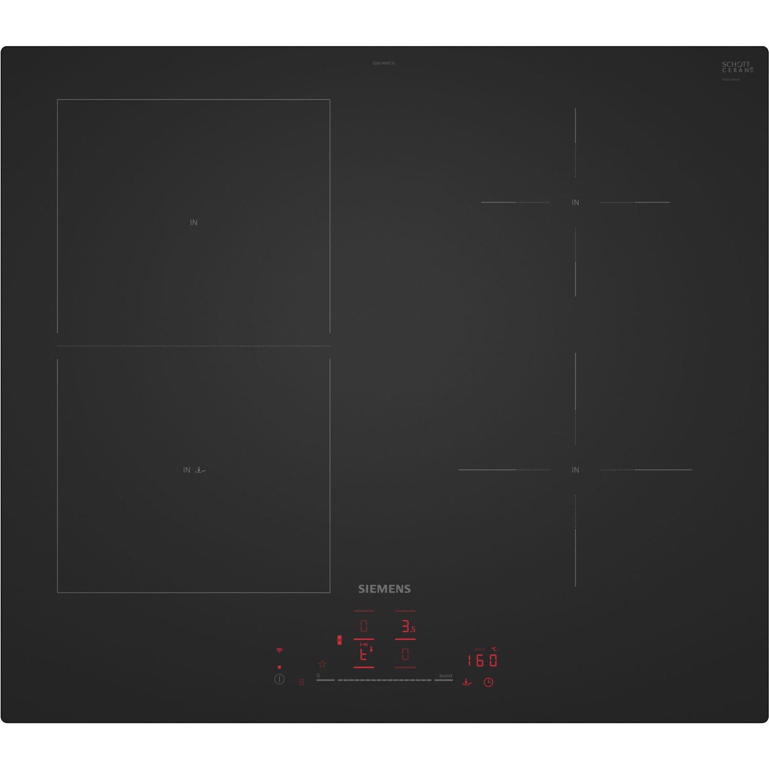 SIEMENS ED61AHSC1E iQ500 noir mat