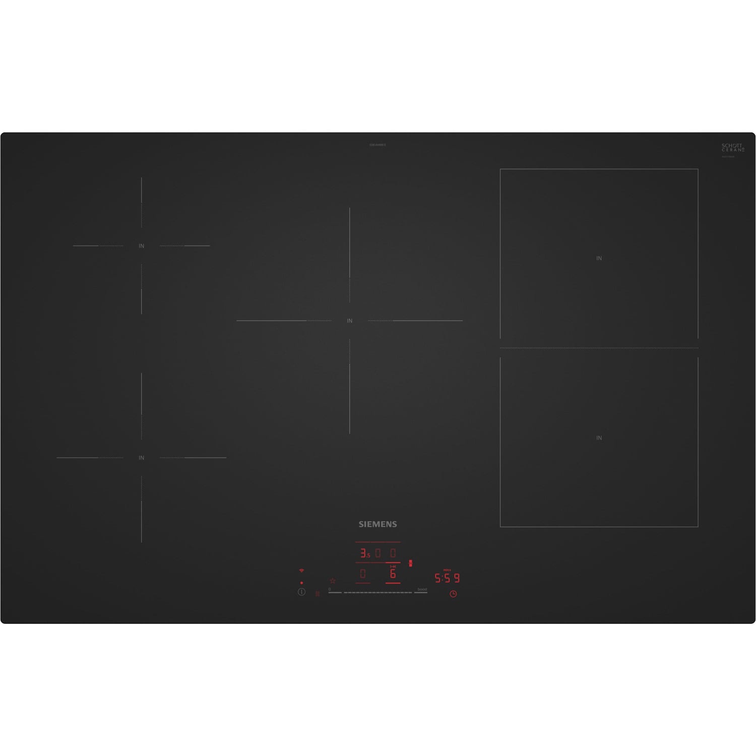 SIEMENS ED81AHWB1E iQ500 mat zwart