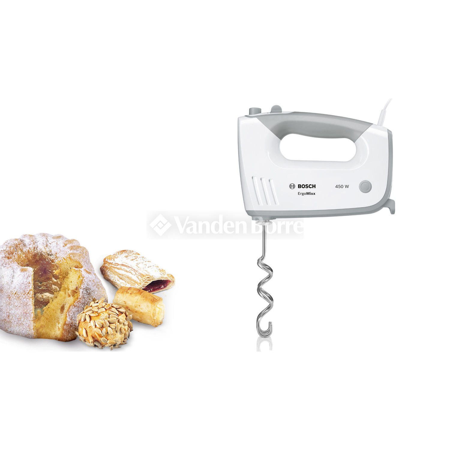 Bosch Bosch MFQ36470 batidora Batidora de mano 450 W Blanco Bosch Bosch MFQ36470 batidora Batidora de mano 450 W Blanco