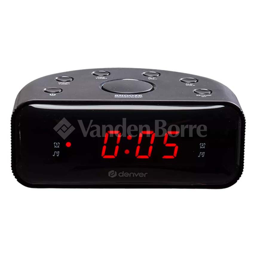 Caliber HCG011DAB - Wekkerradio met FM radio en DAB - Zwart - Klok Kopen: 1200 Mooie Klokken