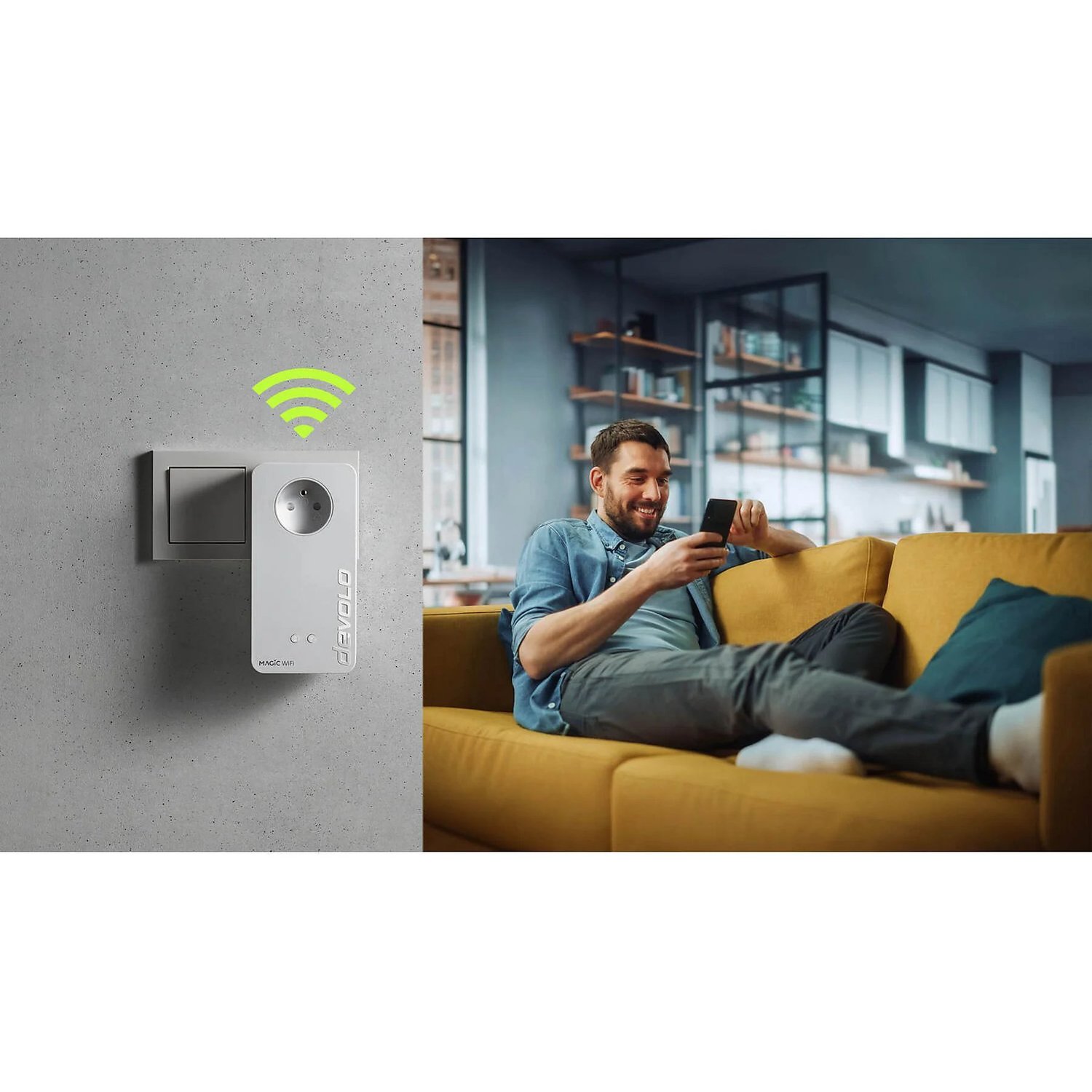 Kit De Démarrage Adaptateur CPL Devolo Magic 2 Wi-Fi 6 Next Blanc