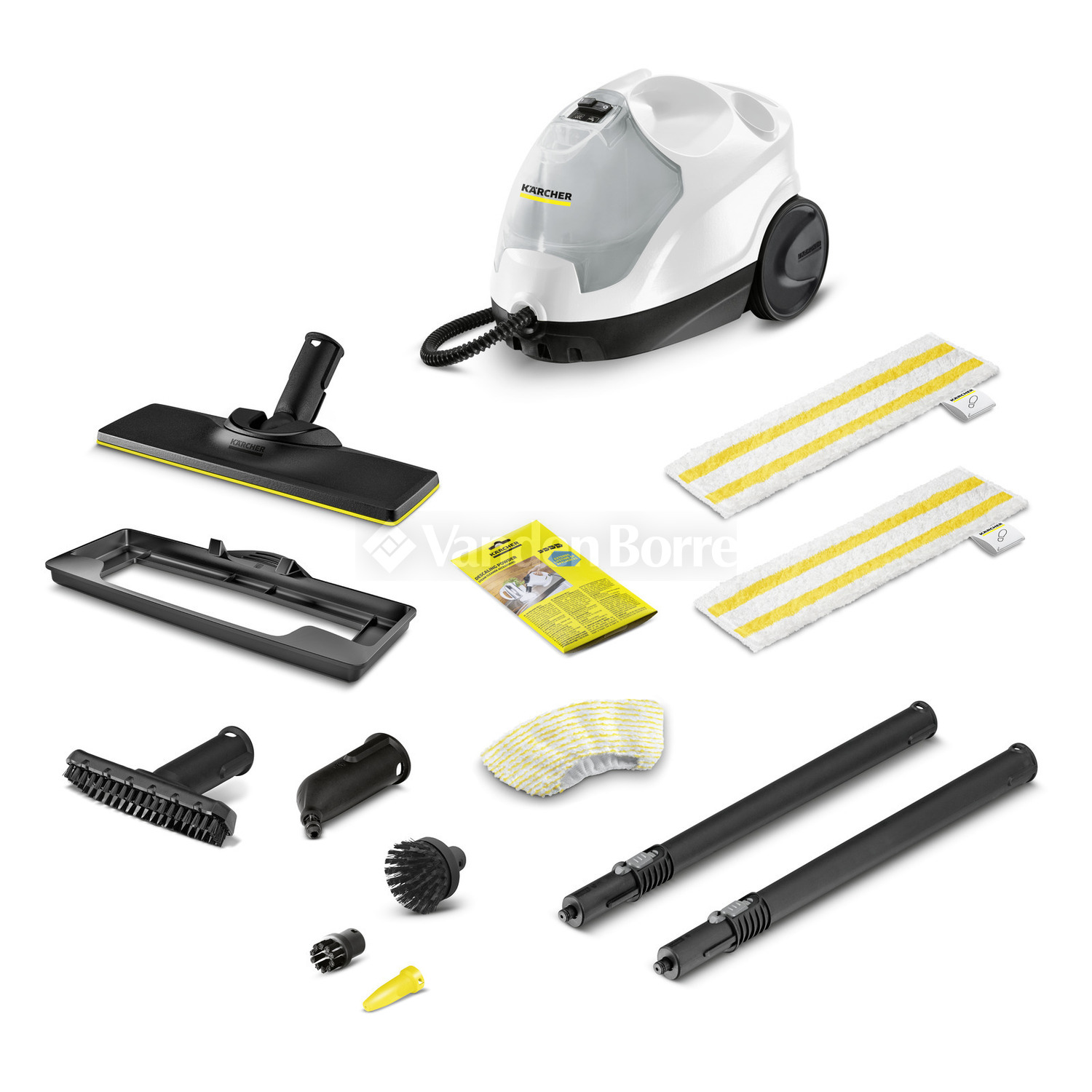 Set D'accessoires Pour Nettoyeur Vapeur Karcher - 7 Pièces - Brosses Nylon/cuivre - Neuf