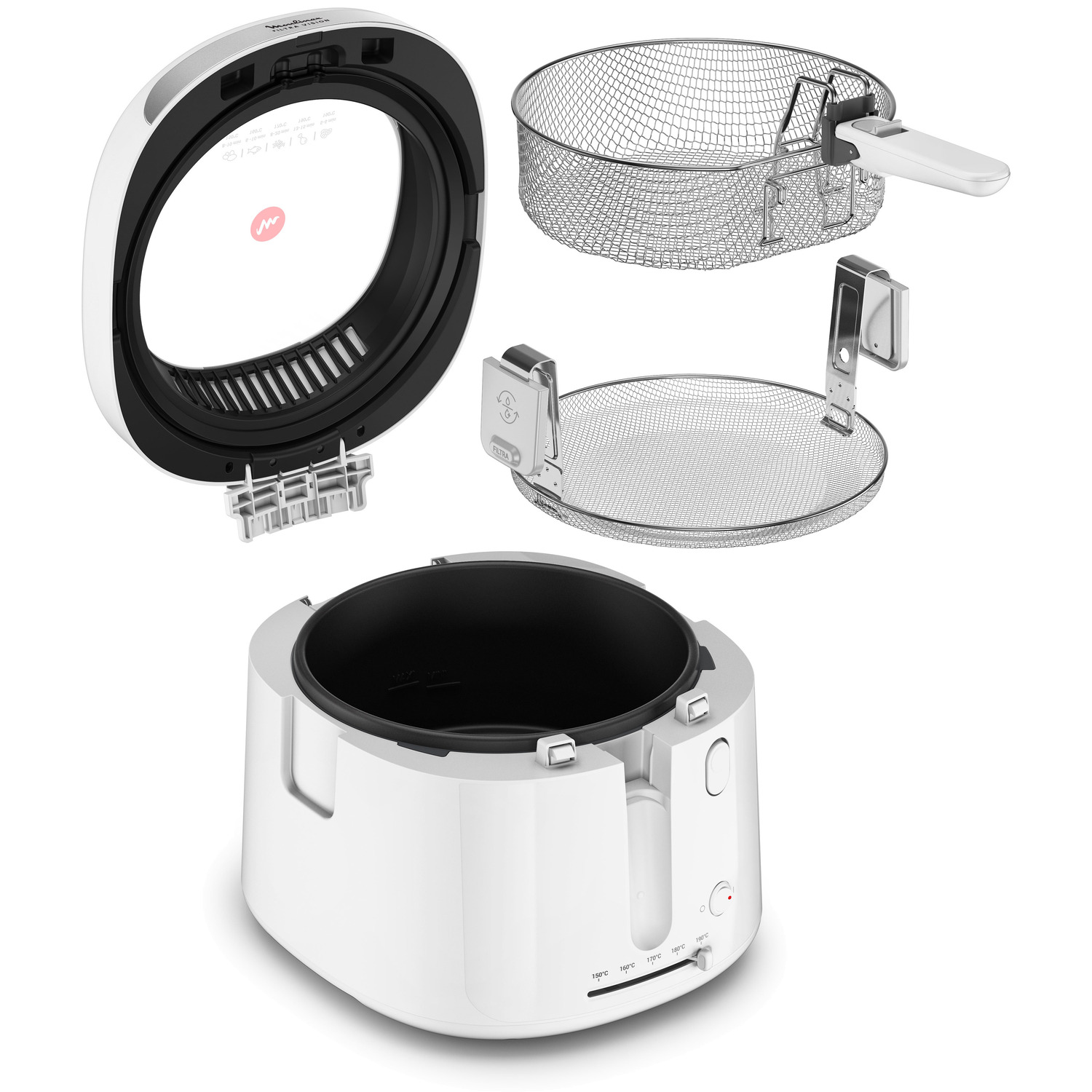Éléments amovibles de la friteuse Moulinex AF2541E0