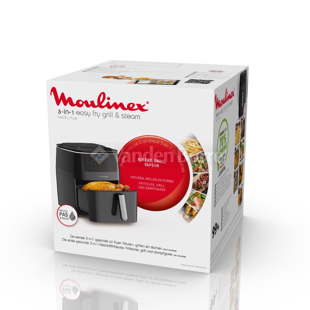 Friggitrice Moulinex Easy Fry 3-in-1 - 1700W, 65L, Grill E Vapore - Colore Nero - Foto 6