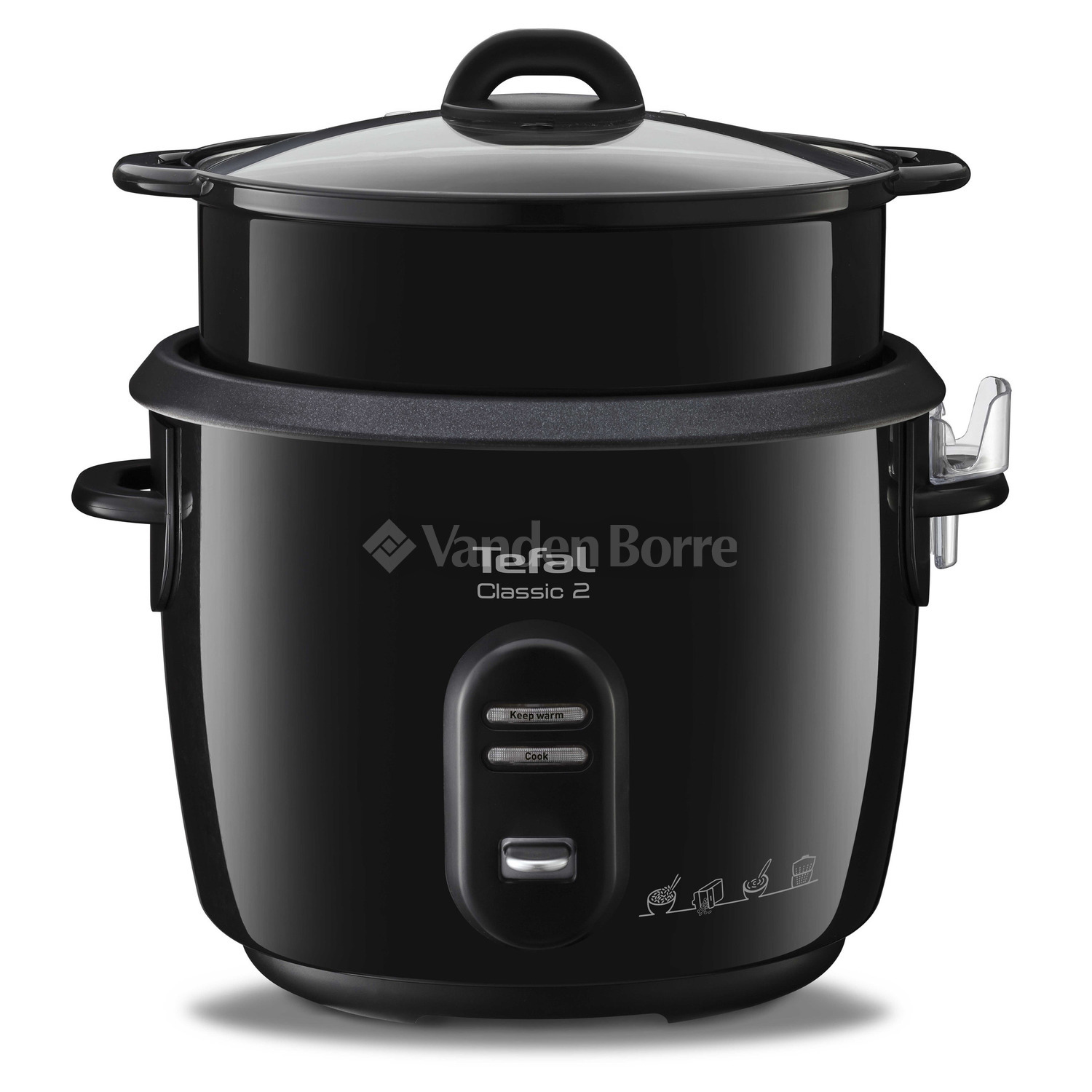 Tefal Classic RK1038 - Rijstkoker - 1.8L - 700W - Zwart - 10 Programma Tefal Classic RK1038 - Rijstkoker - 1.8L - 700W - Zwart - 10 Programma