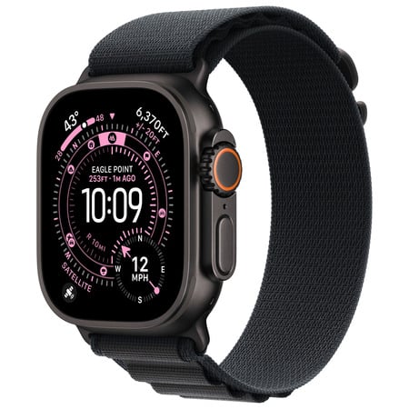 APPLE WATCH ULTRA 3GPS + CELLULAR49MMBOTIER TITANE NOIR AVEC BOUCLE ALPINE NOIR - M