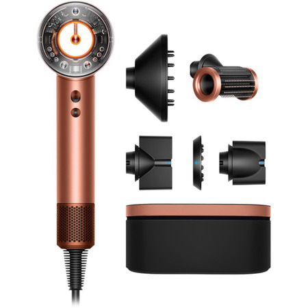 DYSON SUPERSONIC NURAL STRAIGHT+WAVY AMBER SILK/PINK CHAMPAGNE