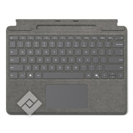 MICROSOFT SURFACE PRO TYPE COVER AZERTY PLATINA