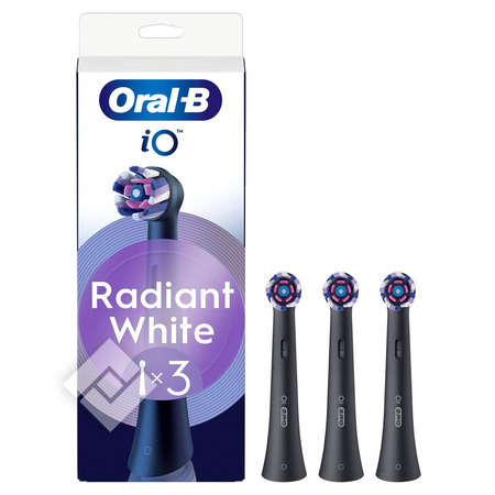 ORAL-B IO RADIANT WHITE BLACK x3