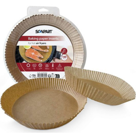 SCANPART AIRFRYER BAKING PAPER ROUND 20CM