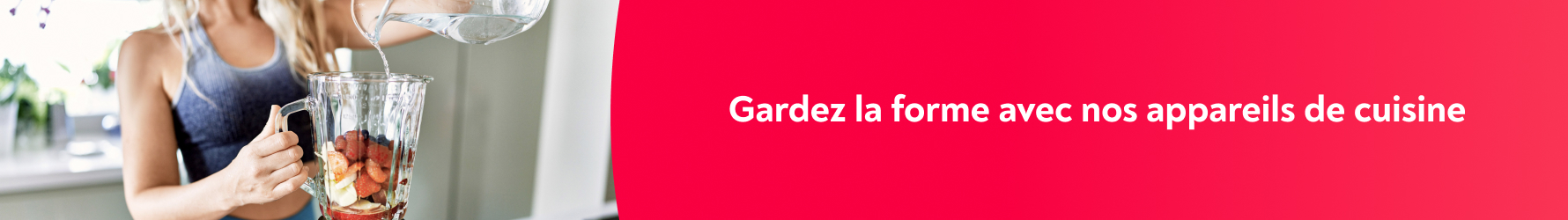 Appareils de cuisine pour un mode de vie sain et sportif banner